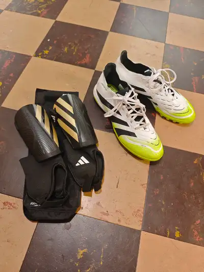 Move Out Sale - Predator soccer cleats and Shin guard, View more