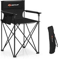 Portable 38 Inch Oversized High Camping Fishing Folding Chair