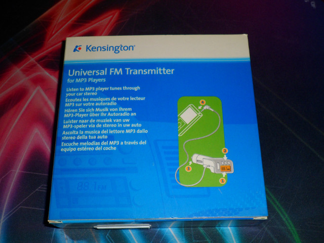 Kensington Universal FM Transmitter for MP3 Players (Black) NEW in Other in Markham / York Region - Image 3