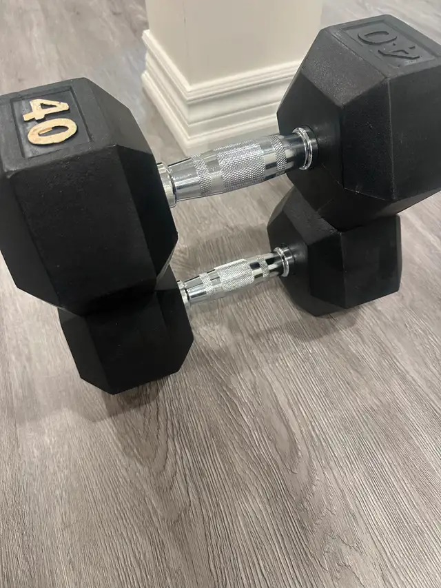 40 Pound Hex Dumbells Pair63347537625345121