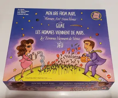 This Men Are From Mars/Women Are From Venus game is designed for couples to play against other coupl...