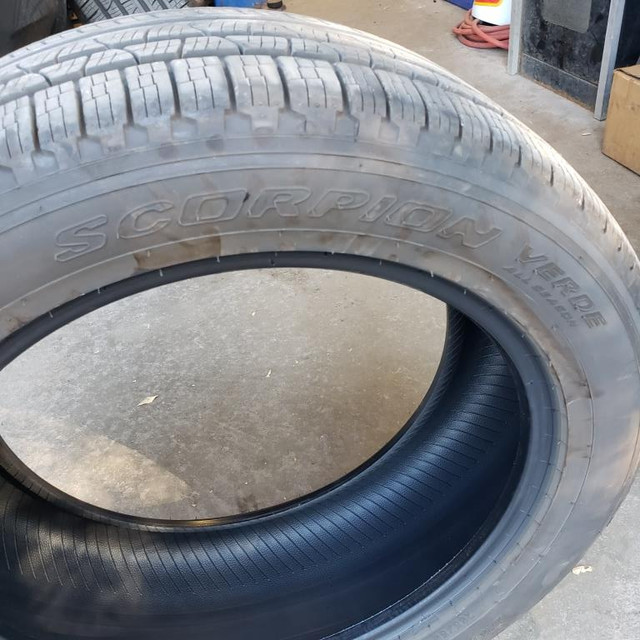 PIRELLI SCORPION VERDE ALL SEASON TIRES – LIKE-NEW 265/50R20 in Tires & Rims in Barrie - Image 3