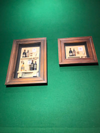 Framed Wine Bottle Shadow Boxes (2)