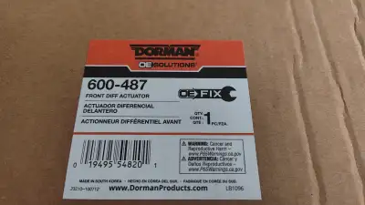 Front axle shift fork / axle lock actuator Brand new, ended up not needing it Dorman 600-487 Mopar 6...