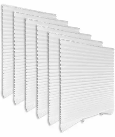 6 Pack White Paper Blinds for Windows 36" x 72" - Temporary, View more