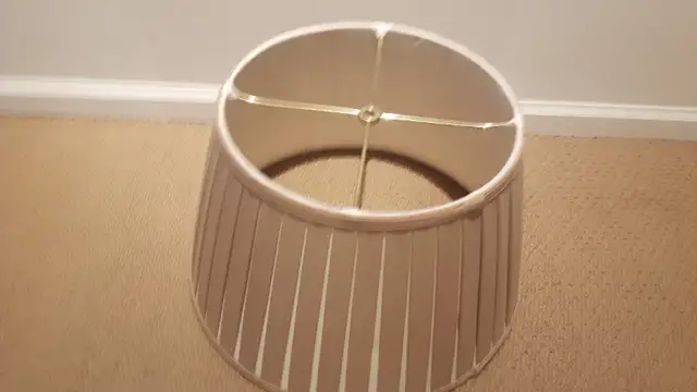 Vintage Lamp Shade (Beige) in Indoor Lighting & Fans in Vancouver - Image 3