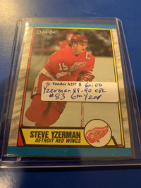 Steve Yzerman 1989-90 OPC #83 Red Wings Showcase 319