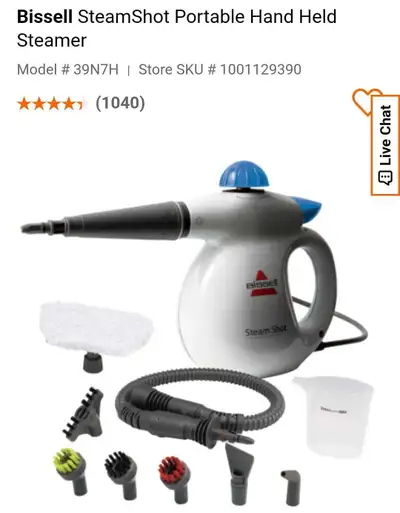 I buy amazon liquidation pallets, check the packages and list accordingly. This Bissell SteamShot po...
