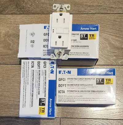 New electrical outlets. 2 boxes left, in each box is one outlet. For any questions, please message m...