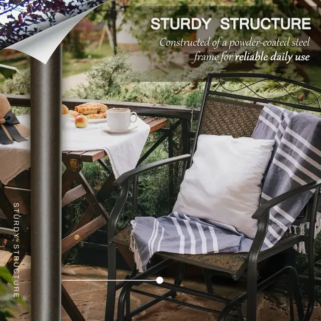 Outdoor Glider Chairs, Porch Glider, Patio Rocker for Deck in Patio & Garden Furniture in Markham / York Region - Image 8