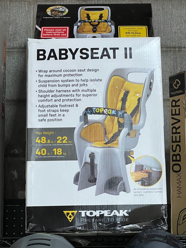 Topeak Babyseat II - Bike Child Carrier - Store Clearout  in Kids in Barrie