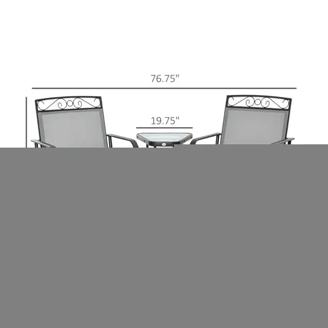 Outdoor Glider Bench with Coffee Table in Patio & Garden Furniture in Markham / York Region - Image 5