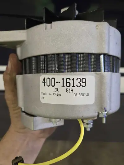 Selling a Prestolite Leece-Neville Alternator, model 9RC2066, rated for 12 volts and 51 amps. This u...