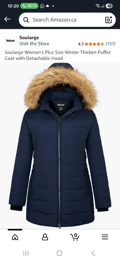 Soularge Winter Jacket Coat, View more