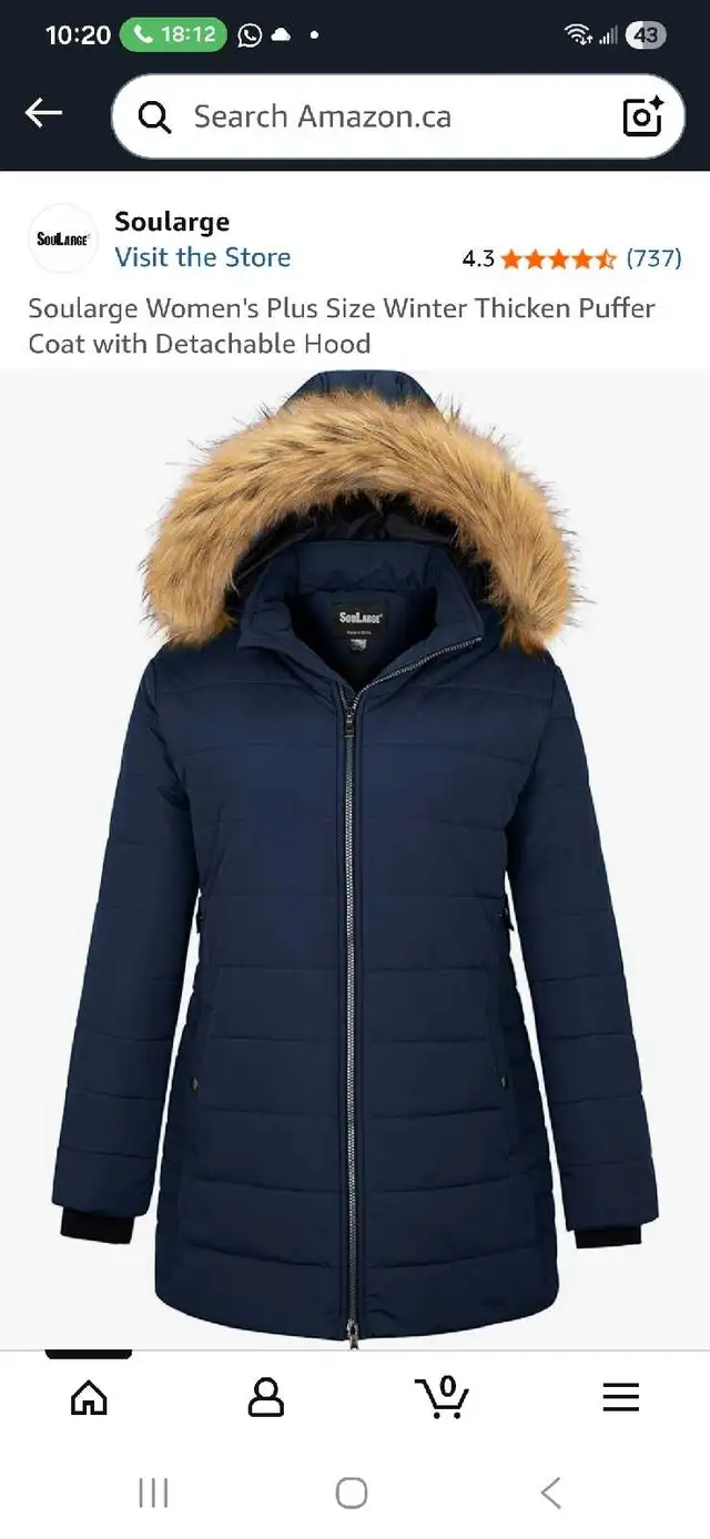 Soularge Winter Jacket Coat in Women's - Tops & Outerwear in Kitchener / Waterloo - Image 2