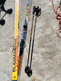 Ski Fischer and poles