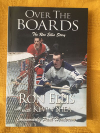Ron Ellis - Over The Boards ( Signed book )