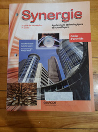 Synergie ( Cahier)  /2e cycle du secondaire.  1re année / Neuf