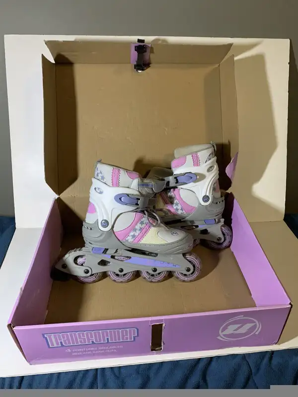 GIRL'S ULTRA WHEELS TRANSFORMER ROLLER BLADE SKATES SIZE 5 TO 8! in Skates & Blades in Mississauga / Peel Region - Image 4
