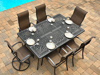 Outdoor Dining Table and Chairs - extendable
