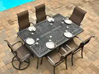 Outdoor Dining Table and Chairs - extendable