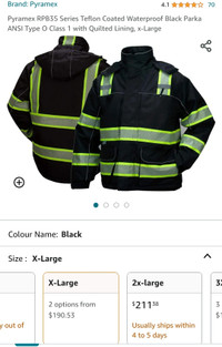 Jacket, Peramex safety heavy duty jacket, brand new Xl Xxl