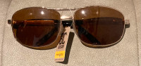 2 Pairs of Sunglasses - Gold with Brown Lenses - NWT