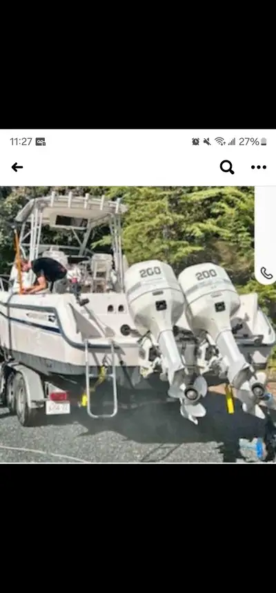 Pair of 1996 200hp johnsons. 1000 hrs each. Off a grady white. Had a tune up for last years season b...