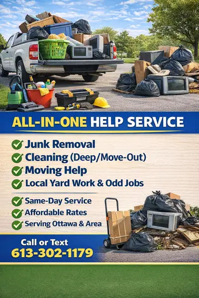 Junk Removal & Cleaning Services – Ottawa (Same Day Available), View more