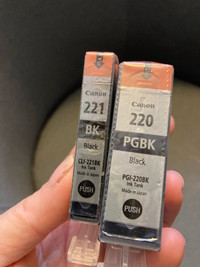 Cannon Pinter ink - black 220 and 221