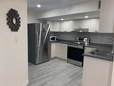 Two bedroom basement apartment