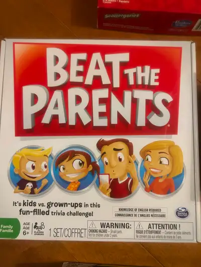 Beat the Parents (age 6+): $10 Simon Air (age 8+): $20 Scattergories (age 13+): $15 What do you Meme...