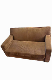 FREE DELIVERY Comfy Small Brown 2 Seater / Loveseat Sofa / Couch