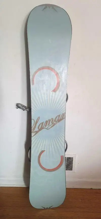Good condition Lamar women's snowboard set-up 149cm, View more