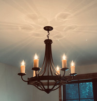 Oiled Copper 6-Light Chandelier