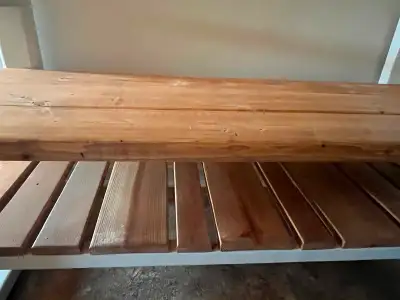 Wooden bench, View more