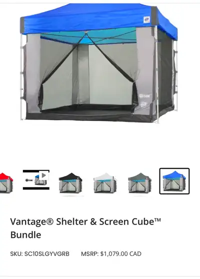 Vantage® Shelter & Screen Cube™ Bundle, View more