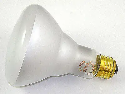 Qty 13 of Incandescent Flood Lamps Bulbs - 65 Watt, Frosted