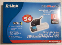 D-Link Wireless USB Adapter, AirPlus G, $20 cash