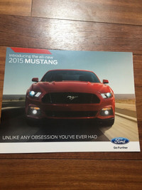 2015 Ford Mustang sales marketing brochure
