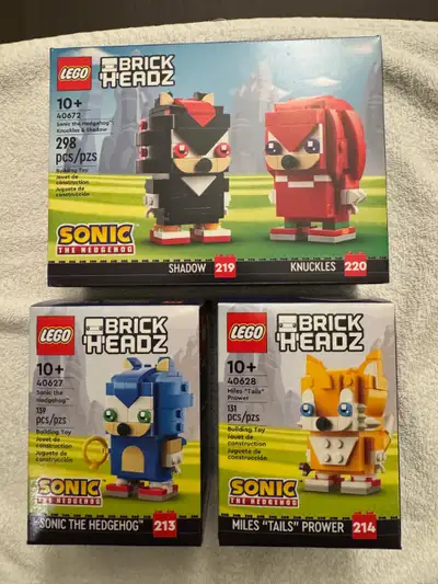 CALLING ALL LEGO SONIC FANS ! This listing is for a LOT of THREE (3) of the following MUST-HAVE Soni...