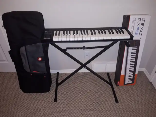 Nektar Impact GX49 Midi Keyboard Controller, Keyboard Stand and in Pianos & Keyboards in Calgary - Image 2