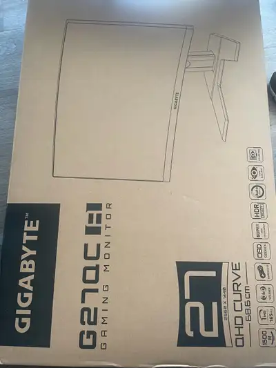 Gigabyte 27” QHD Curved Gaming Monitor, View more