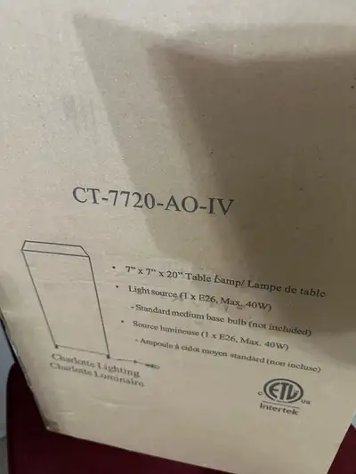 Charlotte Lighting Table Lamp, View more