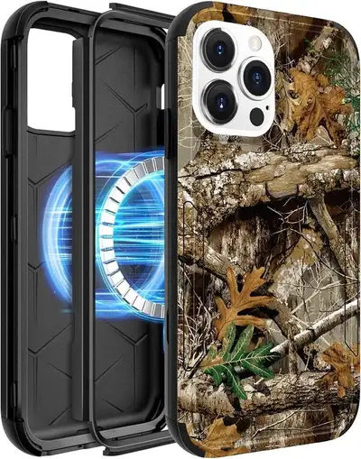 Heavy Duty for iPhone 15 Pro Max Case - Compatible with MagSafe, View more