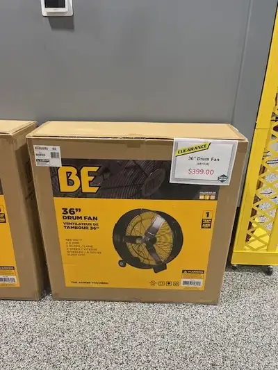 New 36" Drum Fan