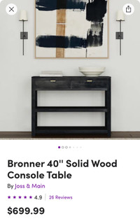 Mango Wood Console table