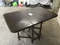 Antique folding table walnut