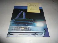 1958 CHRYSLER NEW YORKER & WINDSOR LARGE SALES BROCHURE.CAN MAIL