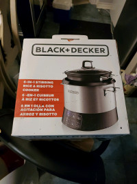 Black and Decker 6 and 1 rice and rizoto cooker slow cooker